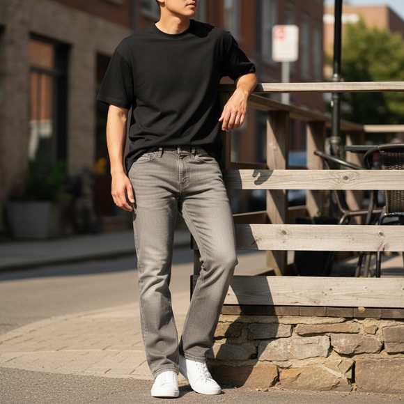 Goodfellow & Co Other - Goodfellow Total Flex Straight Leg Tan Jeans Meens 30x30 Soft, Retro Style